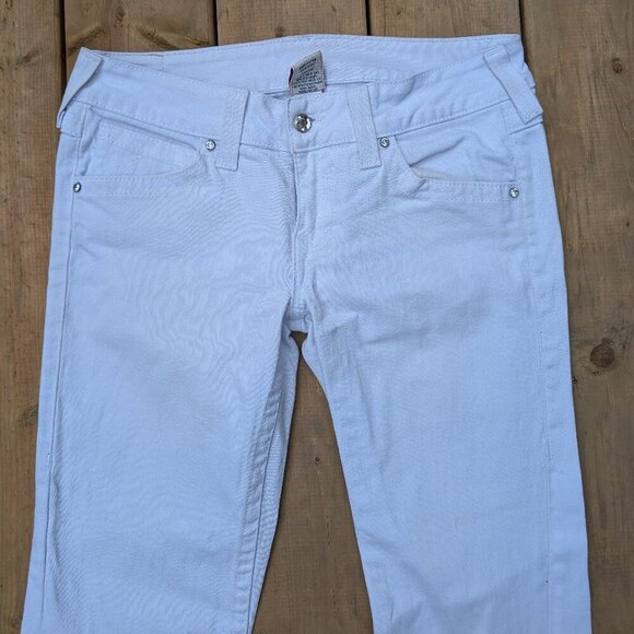 True Religion White Flared Jeans - Size 31 - Made in USA - Picture 3 of 14